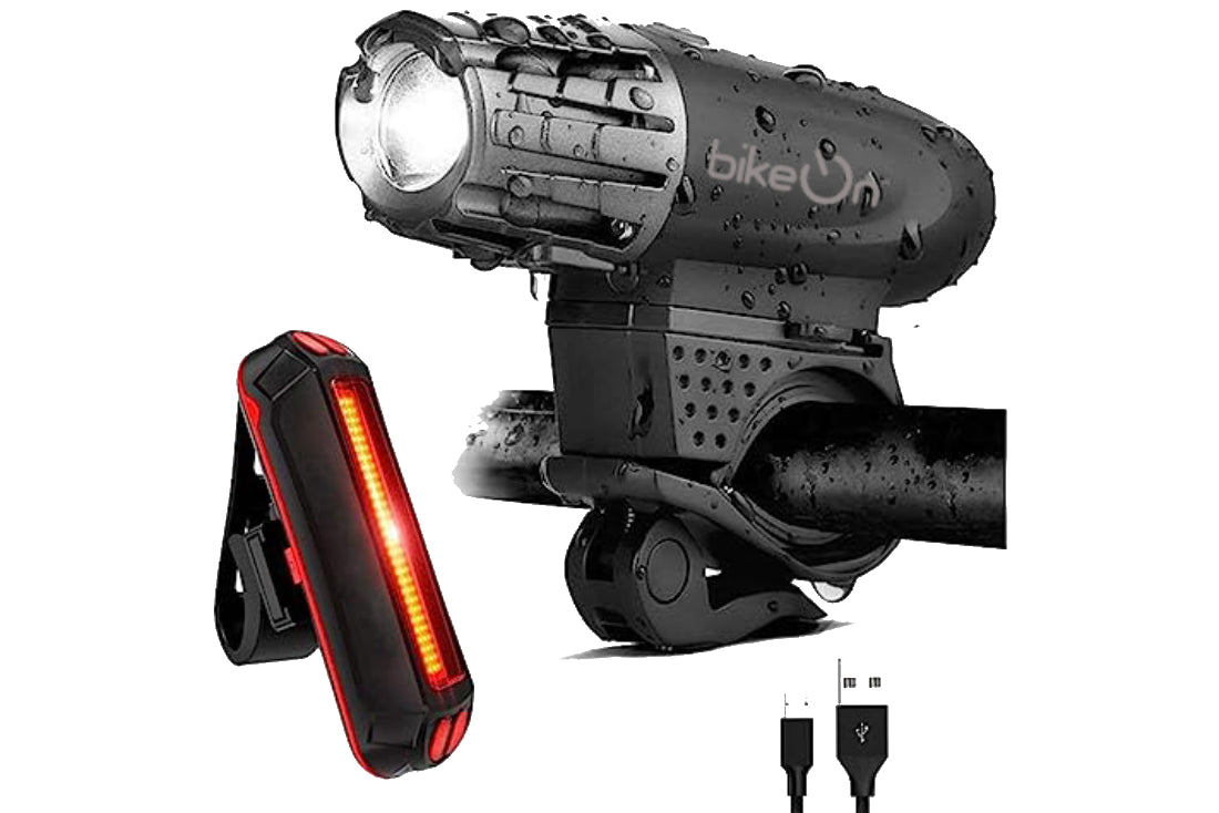USB Rechargeable Bike Light Set