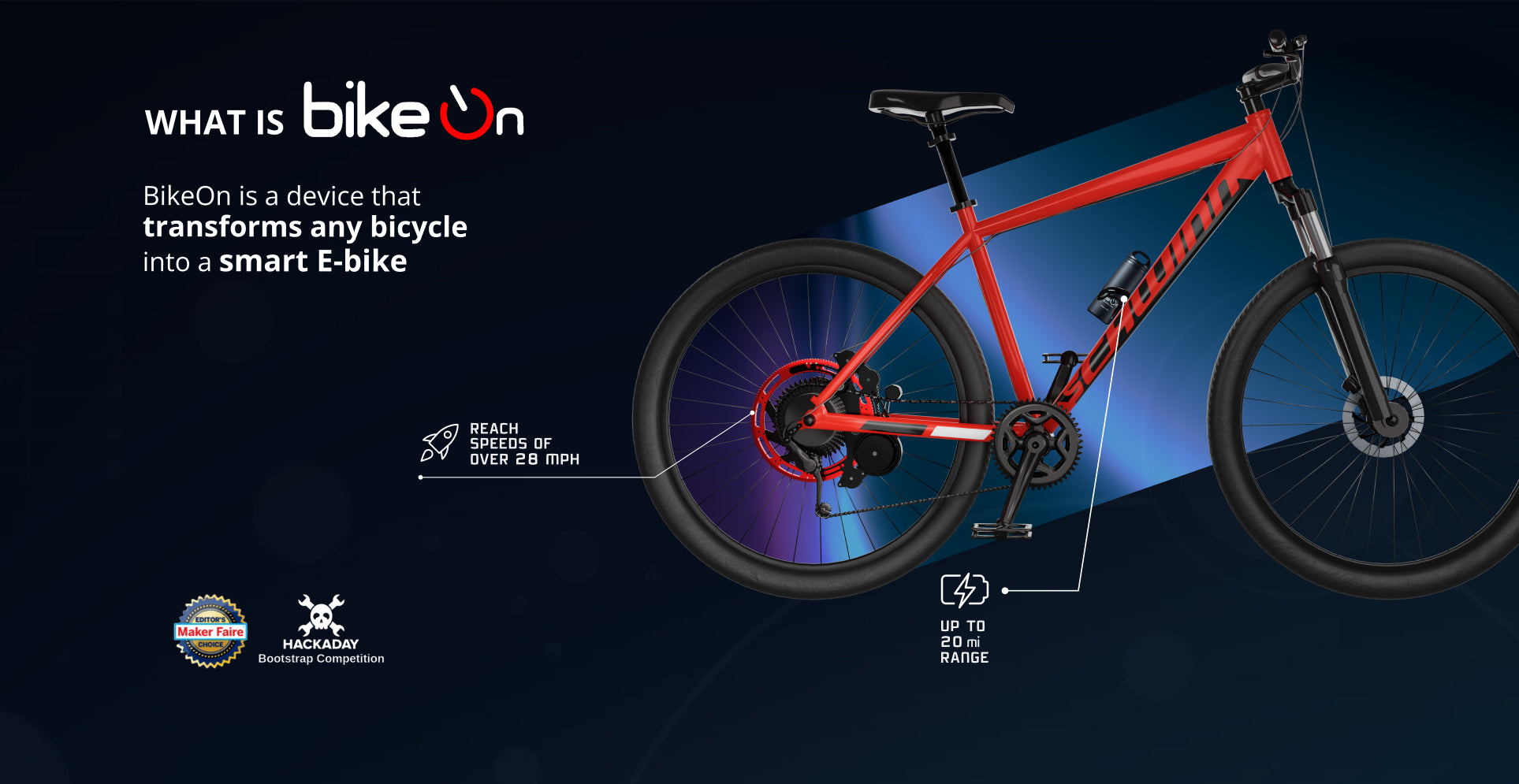 BikeOn - Turn Your Bicycle To A Smart E-Bike In Seconds